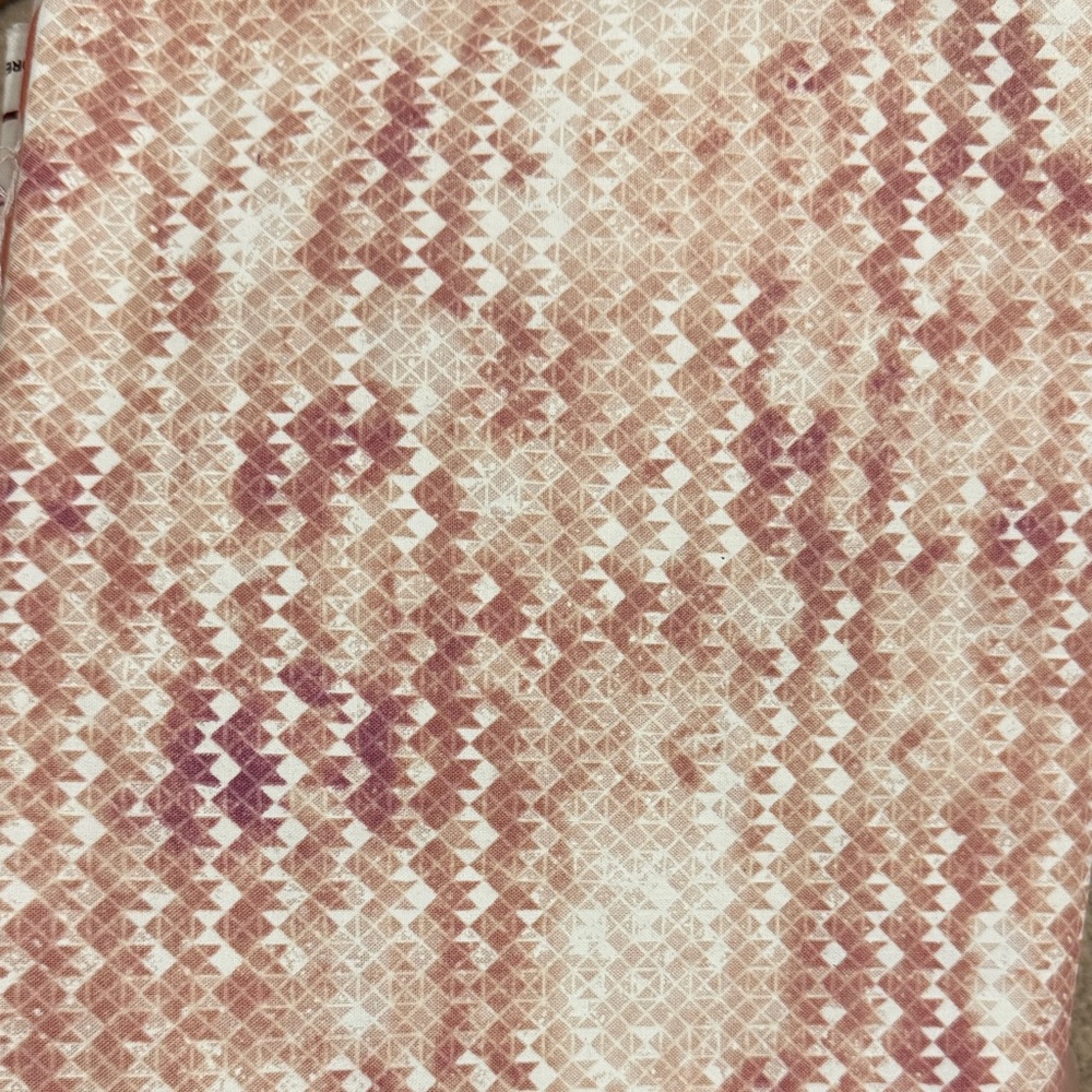 Pink and white Geometric Fabric by the yard